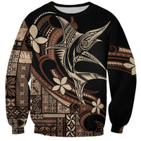 Samoa Manuia le Aso Tuto'atasi Sweatshirt Siapo Mamanu Mix Tatau Marlin