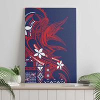 Samoa Manuia le Aso Tuto'atasi Canvas Wall Art Siapo Mamanu Mix Tatau Marlin - Flag Color