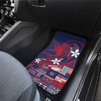 Samoa Manuia le Aso Tuto'atasi Car Mats Siapo Mamanu Mix Tatau Marlin - Flag Color