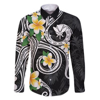 Kanaka Maoli Hawaii Plumeria Family Matching Mermaid Dress and Hawaiian Shirt Dancing Tentacles Black Style