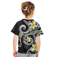 Kanaka Maoli Hawaii Plumeria Kid T Shirt Dancing Tentacles Black Style