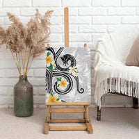 Kanaka Maoli Hawaii Plumeria Canvas Wall Art Dancing Tentacles White Style