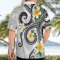 Kanaka Maoli Hawaii Plumeria Hawaiian Shirt Dancing Tentacles White Style LT7 - Polynesian Pride