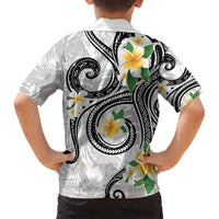 Kanaka Maoli Hawaii Plumeria Hawaiian Shirt Dancing Tentacles White Style LT7 - Polynesian Pride