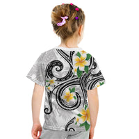 Kanaka Maoli Hawaii Plumeria Kid T Shirt Dancing Tentacles White Style