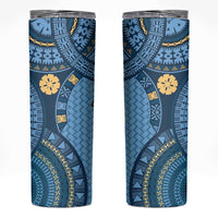 Bula Fiji Vintage Skinny Tumbler Prussian Blue Masi Motifs