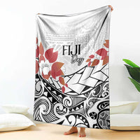 Bula Fiji Day Blanket Tagimaucia on Masi Pattern LT7 - Polynesian Pride
