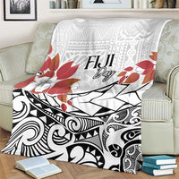Bula Fiji Day Blanket Tagimaucia on Masi Pattern LT7 - Polynesian Pride