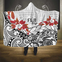 Bula Fiji Day Hooded Blanket Tagimaucia on Masi Pattern LT7 - Polynesian Pride