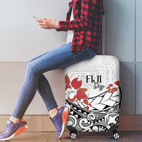 Bula Fiji Day Luggage Cover Tagimaucia on Masi Pattern LT7 - Polynesian Pride