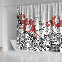 Bula Fiji Day Shower Curtain Tagimaucia on Masi Pattern