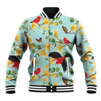 Aloha Hawaii Baseball Jacket I'iwi on Mamane Pastel Turquoise