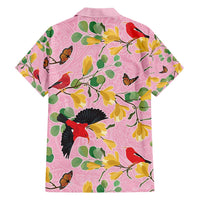 Aloha Hawaii Hawaiian Shirt I'iwi on Mamane Pastel Pink