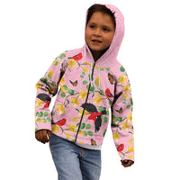 Aloha Hawaii Kid Hoodie I'iwi on Mamane Pastel Pink