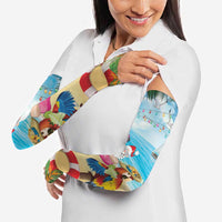 Have Yourself A Beachy Little Christmas Arm Sleeves with Santa Chilling - Polynesian Pride