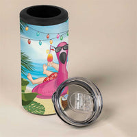 Have Yourself A Beachy Little Christmas 4 in 1 Can Cooler Tumbler with Santa Chilling LT7 - Polynesian Pride