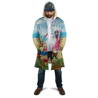 Have Yourself A Beachy Little Christmas Cloak with Santa Chilling - Polynesian Pride