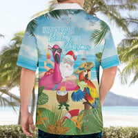 Have Yourself A Beachy Little Christmas Hawaiian Shirt with Santa Chilling LT7 - Polynesian Pride