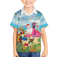 Have Yourself A Beachy Little Christmas Hawaiian Shirt with Santa Chilling LT7 - Polynesian Pride