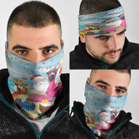 Have Yourself A Beachy Little Christmas Neck Gaiter with Santa Chilling LT7 - Polynesian Pride
