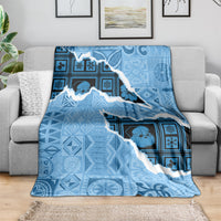 Bula Fiji Tapa Mix Christmas Blanket Vintage Style LT7 - Polynesian Pride
