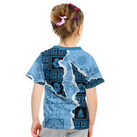 Bula Fiji Tapa Mix Christmas Kid T Shirt Vintage Style LT7 - Polynesian Pride