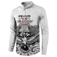 Aotearoa Personalized Button Sweatshirt Proud To Be Maori LT7 - Polynesian Pride