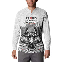 Aotearoa Personalized Button Sweatshirt Proud To Be Maori LT7 - Polynesian Pride