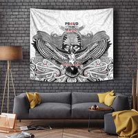 Aotearoa Personalized Tapestry Proud To Be Maori LT7 White - Polynesian Pride