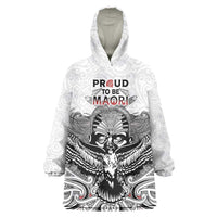 Aotearoa Personalized Wearable Blanket Hoodie Proud To Be Maori