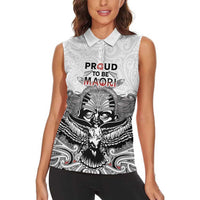 Aotearoa Personalized Women Sleeveless Polo Shirt Proud To Be Maori