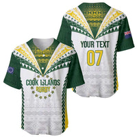 Cook Islands Rugby Custom Baseball Jersey Kuki's Aitu Champions - Polynesian Pride