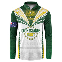 Cook Islands Rugby Custom Button Sweatshirt Kuki's Aitu Champions - Polynesian Pride