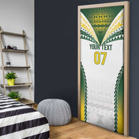 Cook Islands Rugby Custom Door Cover Kuki's Aitu Champions - Polynesian Pride