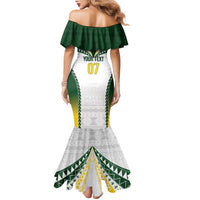 Cook Islands Rugby Custom Family Matching Mermaid Dress and Hawaiian Shirt Kuki's Aitu Champions - Polynesian Pride
