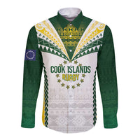 Cook Islands Rugby Custom Long Sleeve Button Shirt Kuki's Aitu Champions - Polynesian Pride