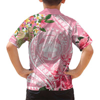 Aloha Hawaii Maui Family Matching Short Sleeve Bodycon Dress and Hawaiian Shirt Goddess Lokelani Rose