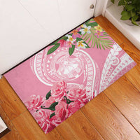Aloha Hawaii Maui Rubber Doormat Goddess Lokelani Rose