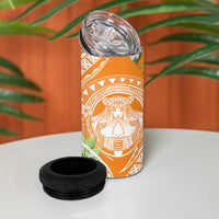 Aloha Hawaii Lanai 4 in 1 Can Cooler Tumbler Frangipani Mix Pineapple