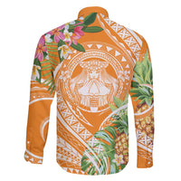 Aloha Hawaii Lanai Family Matching Mermaid Dress and Hawaiian Shirt Frangipani Mix Pineapple LT7 - Polynesian Pride