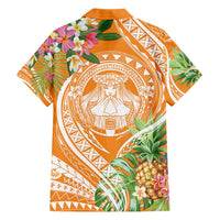 Aloha Hawaii Lanai Hawaiian Shirt Frangipani Mix Pineapple