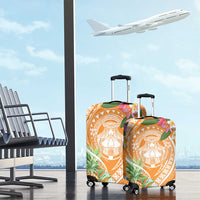 Aloha Hawaii Lanai Luggage Cover Frangipani Mix Pineapple