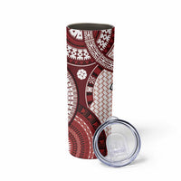 Bula Fiji Vintage Skinny Tumbler Scarlet Masi Motifs