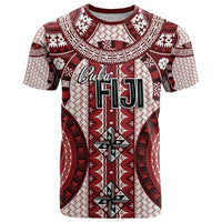 Bula Fiji Vintage T Shirt Scarlet Masi Motifs
