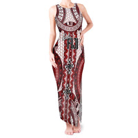 Bula Fiji Vintage Tank Maxi Dress Scarlet Masi Motifs