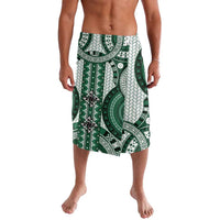 Bula Fiji Vintage Lavalava Phthalo Green Masi Motifs