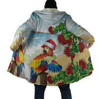Have A Very Beach Christmas Cloak Parrot By Lehua Flower - Polynesian Pride