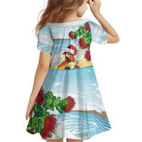 Have A Very Beach Christmas Family Matching Long Sleeve Bodycon Dress and Hawaiian Shirt Parrot By Lehua Flower - Polynesian Pride
