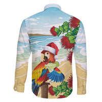 Have A Very Beach Christmas Family Matching Off Shoulder Short Dress and Hawaiian Shirt Parrot By Lehua Flower - Polynesian Pride