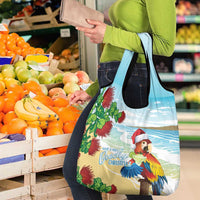 Have A Very Beach Christmas Grocery Bag Parrot By Lehua Flower - Polynesian Pride